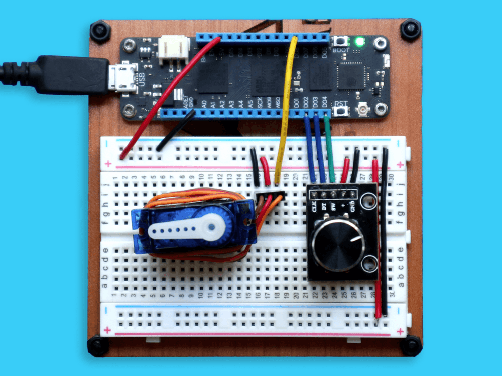 iot, dotnet, meadow, rotary-encoder, servo