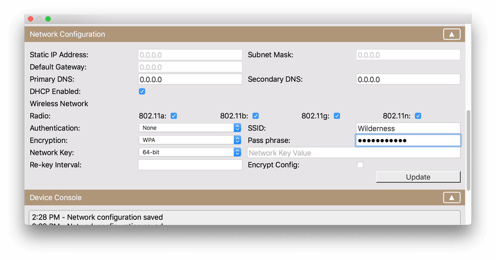  Network Configuration in Netduino.Deploy