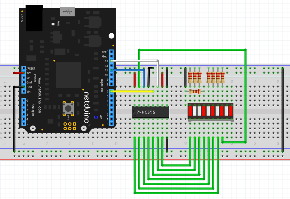 Netduino and Shift Register